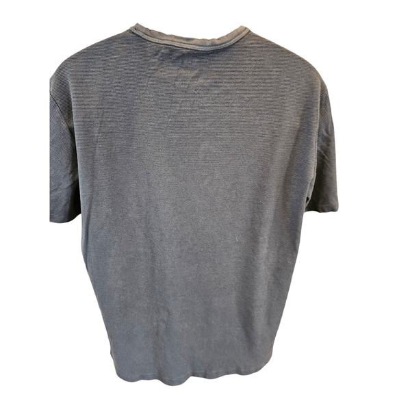 Banana republic size XXL luxe touch soft cotton striped grey short sleeve top - Picture 3 of 6